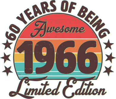 60th Birthday 60 Years Of Being Awesome 1966 Limited Edition Women's T-Shirt