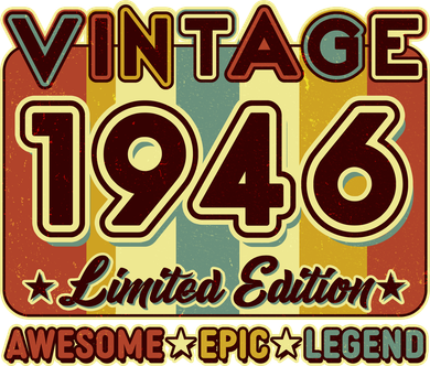 80th Birthday Vintage 1946 Limited Edition Awesome Epic Legend Hooded Wearable Blanket