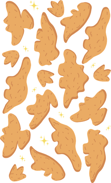 Dino Nuggies Chicken Nuggets Pattern Pajama Set