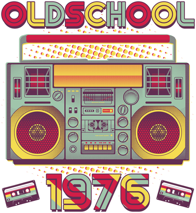 50th Birthday Oldschool Boombox 1976 Hat