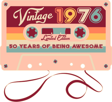 50th Birthday Vintage 1976 Limited Edition Cassette Tape Toddler Hoodie