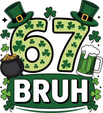 St Patrick’s Day 67 Bruh Viral Meme 6-7 Women's Tank Top