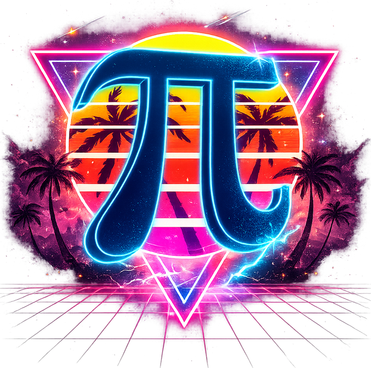 Cool Pi Day Retro Tropical Design Women's Tank Top