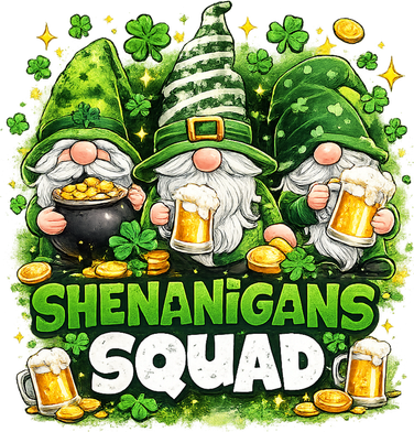St Patricks Day Irish Gnomes Shenanigans Squad Women's T-Shirt