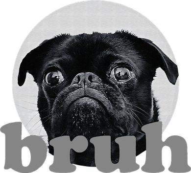 Pug Says “Bruh” – Adorable Dog Funny Humor Fashion Women's Tank Top