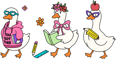 Off To Actively Monitor Silly Goose School Mousepad