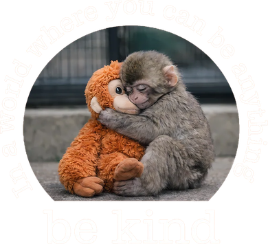 Monkey Punch In The World Where You Can Be Anything Be Kind Backpack
