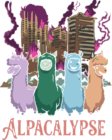 Funny Llama Apocalypse Tote Bag