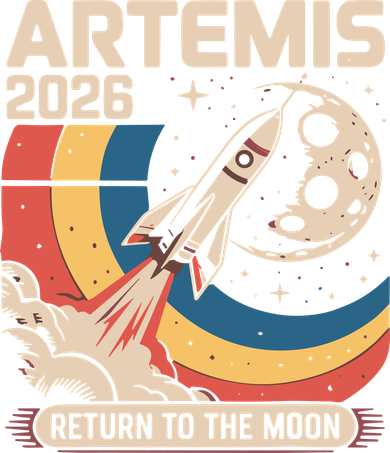 Artemis II Launch Back To The Moon 2026 Women's Long Sleeve Shirt