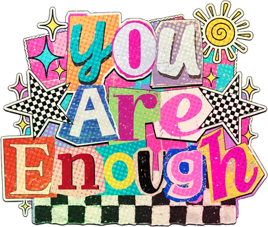 Retro You Are Enough Collage Kids T-Shirt