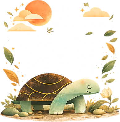 Not All Those Who Wander Are Fast Turtle Button