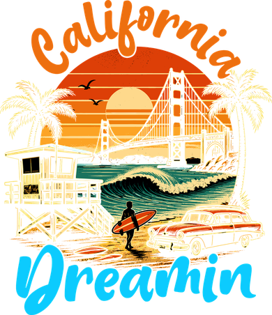 Retro California Vintage West Coast Cali Sunset Women's Tank Top