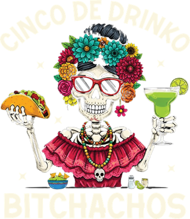 Cinco De Drinko Bitchachos Kids Hoodie
