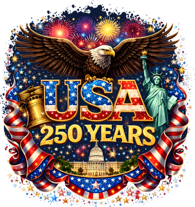 Celebrate USA 250 Years White House Eagle Fireworks Coffee Mug