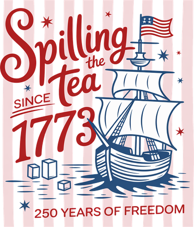 250 Years Of Freedom Spilling The Tea Since 1773 Kids Sweatshirt