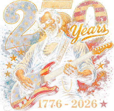 250 Years Abe Lincoln Playing Guitar 250th Anniversary  Women's T-Shirt