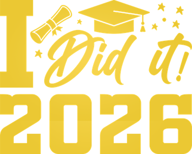 I Did It Graduate For Class Of 2026 Graduation Toddler Long Sleeve