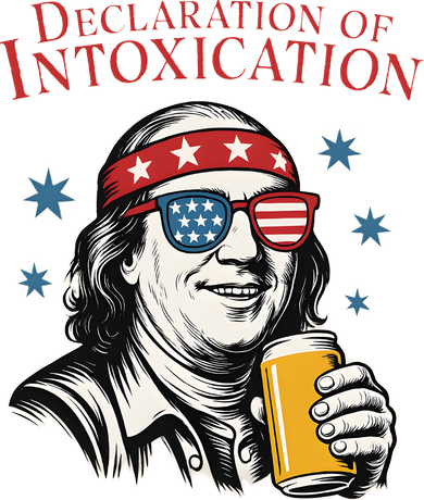 Funny 4th Of July Ben Franklin Declaration Of Intoxication Bucket Hat