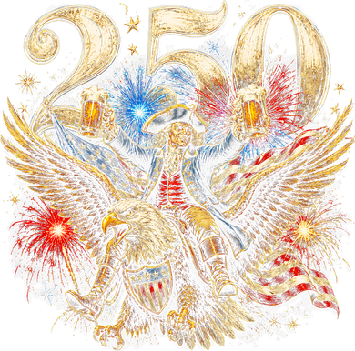 America 250 Ben Franklin Riding Eagle Celebration Bucket Hat