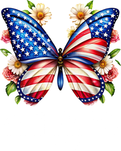 America 250 Years 1776-2026 250th Anniversary Butterfly  Santa Hat
