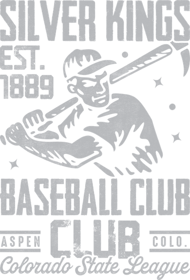 Aspen Silver Kings Colorado Vintage Baseball Team Toddler T-Shirt