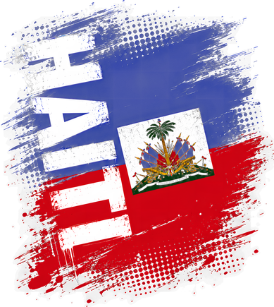 Haiti Fan Flag Jersey National Colors And Emblem Women's Dry Zone Grid Polo
