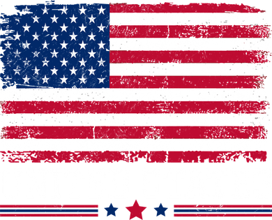 Patriotic USA Flag Grunge Style Apparel Gift Women's V-Neck T-Shirt