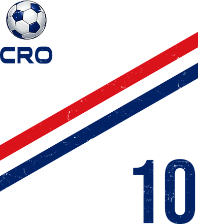 Croatia Soccer Fan Gear Jersey Number 10 Flag Coffee Mug