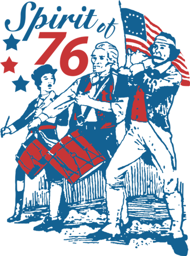 Spirit Of 76 Patriotic Vintage 4th Of July Women's Long Sleeve Shirt