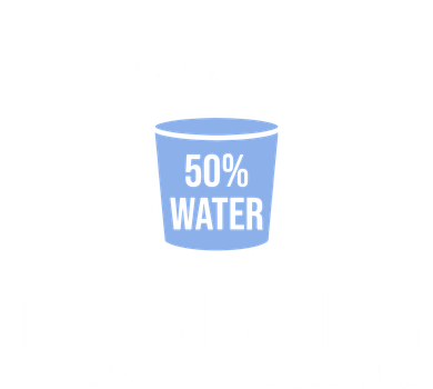 50% Air 50% Water Technically The Glass Is Completely Full Women's Tank Top