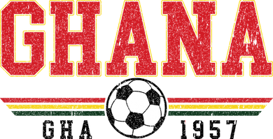 Ghana GHA 1957 Futbol World Soccer Crest  Doddie Hoodie