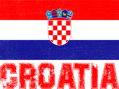 Vintage Croatia Flag National Pride Enthusiasts Doggie Tank