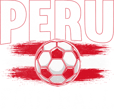 Peru Football Graphic for Soccer Fans and Supporters Santa Hat