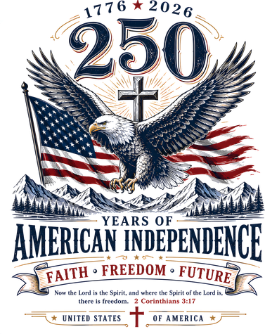 250 Years Of American Independence Christian Faith Freedom Mousepad