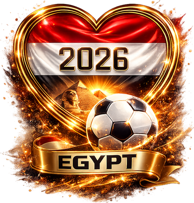 Love Egypt 2026 Heart Soccer Fan Tote Bag