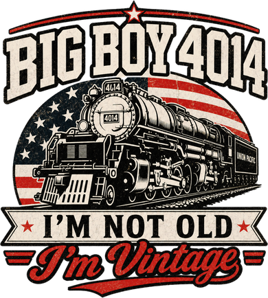 Big Boy 4014 I'm Not Old I'm Vintage Kids Hoodie