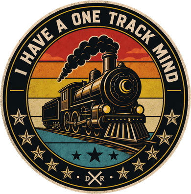 I Have A One Track Mind Train Engine Railroad Funny Backpack