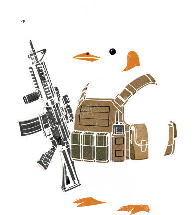 Flight Was Never An Option Tactical Penguin Funny Meme Women's Sweatshirt