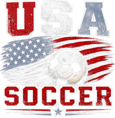 USA Soccer Fan Gear American Flag Women's V-Neck T-Shirt