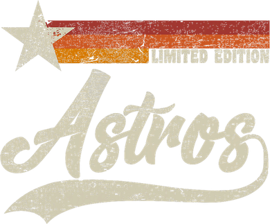 Vintage Astros Retro Style Limited Edition Star Coaster