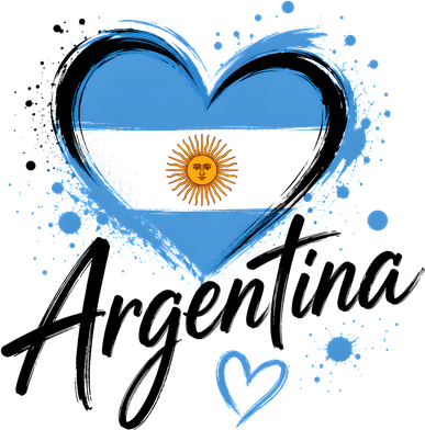 Heart of Argentina Graphic for Proud Fans Bucket Hat