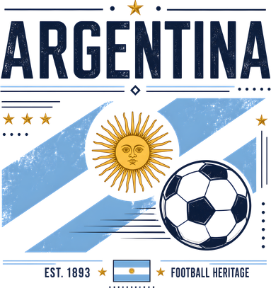 Argentina Football Heritage Vintage Soccer Women's Hoodie