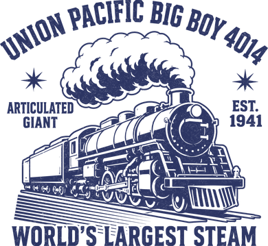Union Pacific Big Boy 4014 Steam Train T-Shirt