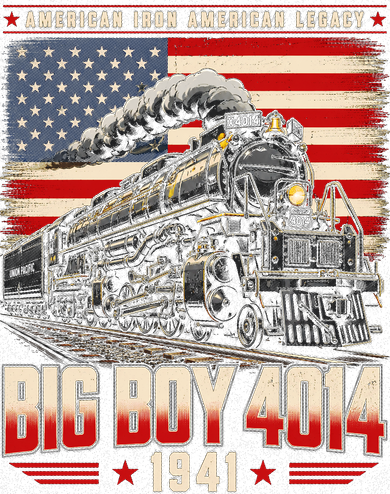 Vintage Big Boy 4014 American Steam Locomotive 1941 Kids Hoodie