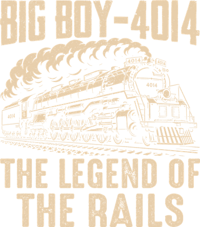 Vintage Steam Train Big Boy 4014 The Legend Of The Rails Kids Hoodie
