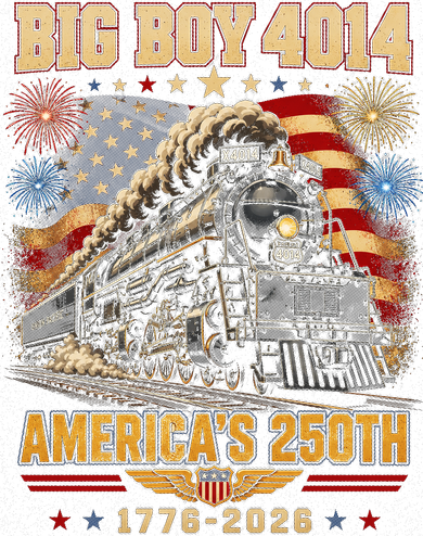 Big Boy 4014 America's 250th Commemorative Train Doggie Tank