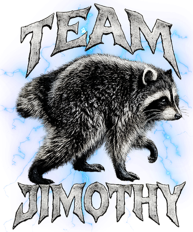 Team JIMOTHY Funny Raccoon Meme Coffee Mug