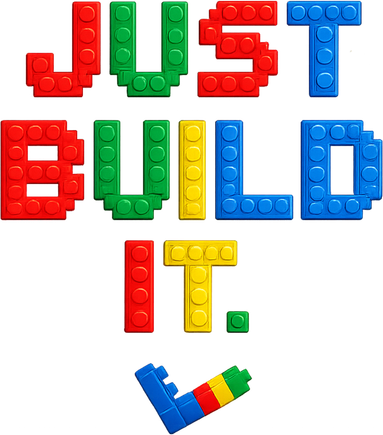 Just Build It Master Builder Building Block Tote Bag