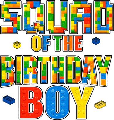 Squad Of The Birthday Boy Master Builder Building Blocks Hat