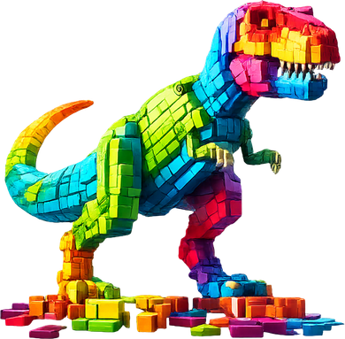 Master Builder Dinosaur Bricks Blocks Dino Toys Gifts T-Rex Women's T-Shirt